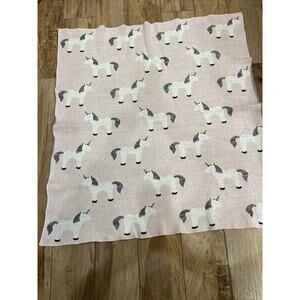 Frolics Kids Baby Blanket Pink Unicorn Pink 36 x 36”